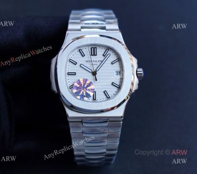 JH Factory Swiss Replica Patek Philippe Nautilus Stainless Steel Mens Watches